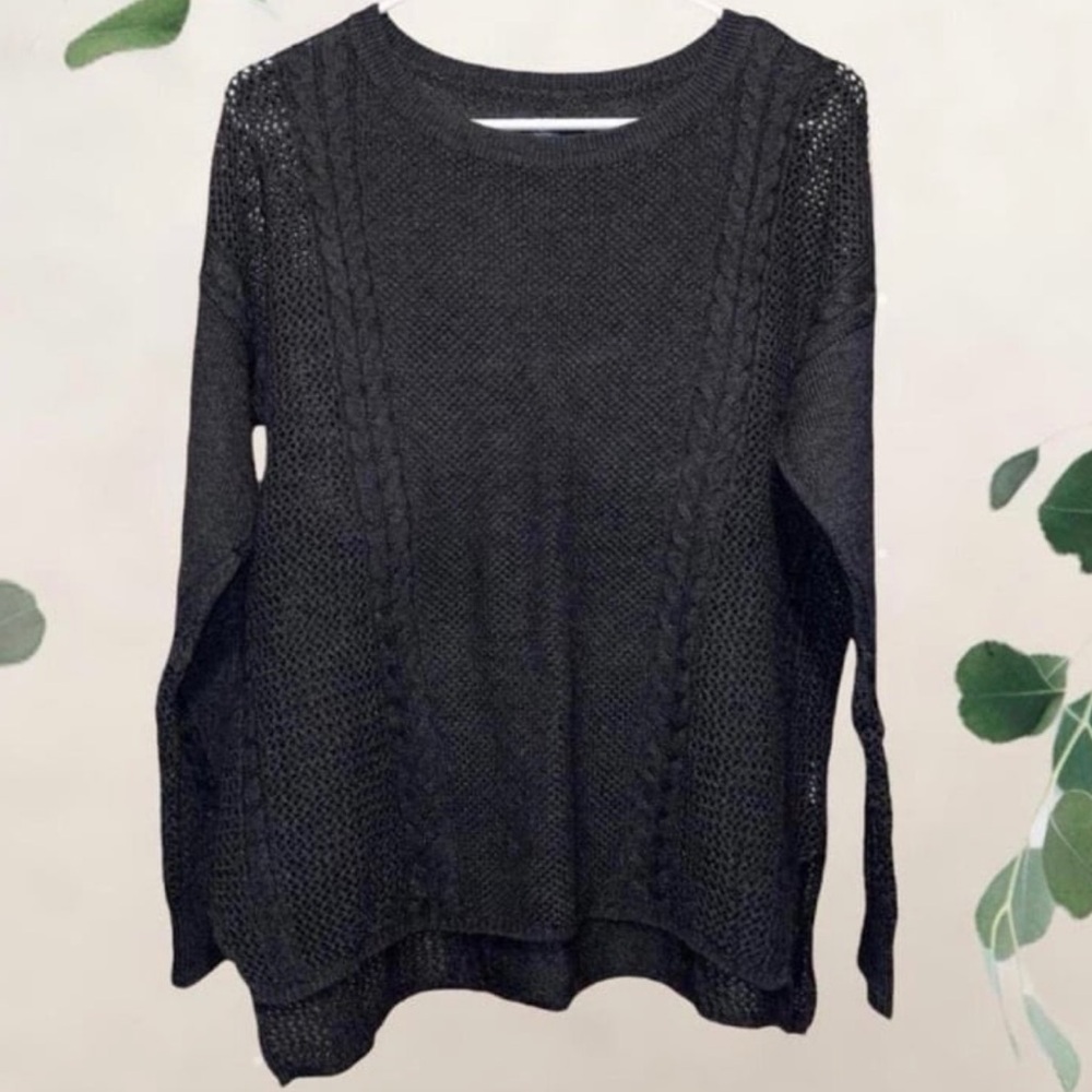 American Eagle Black Knit Sweater